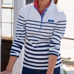 LLBean Striped Soft Rugby Pullover
